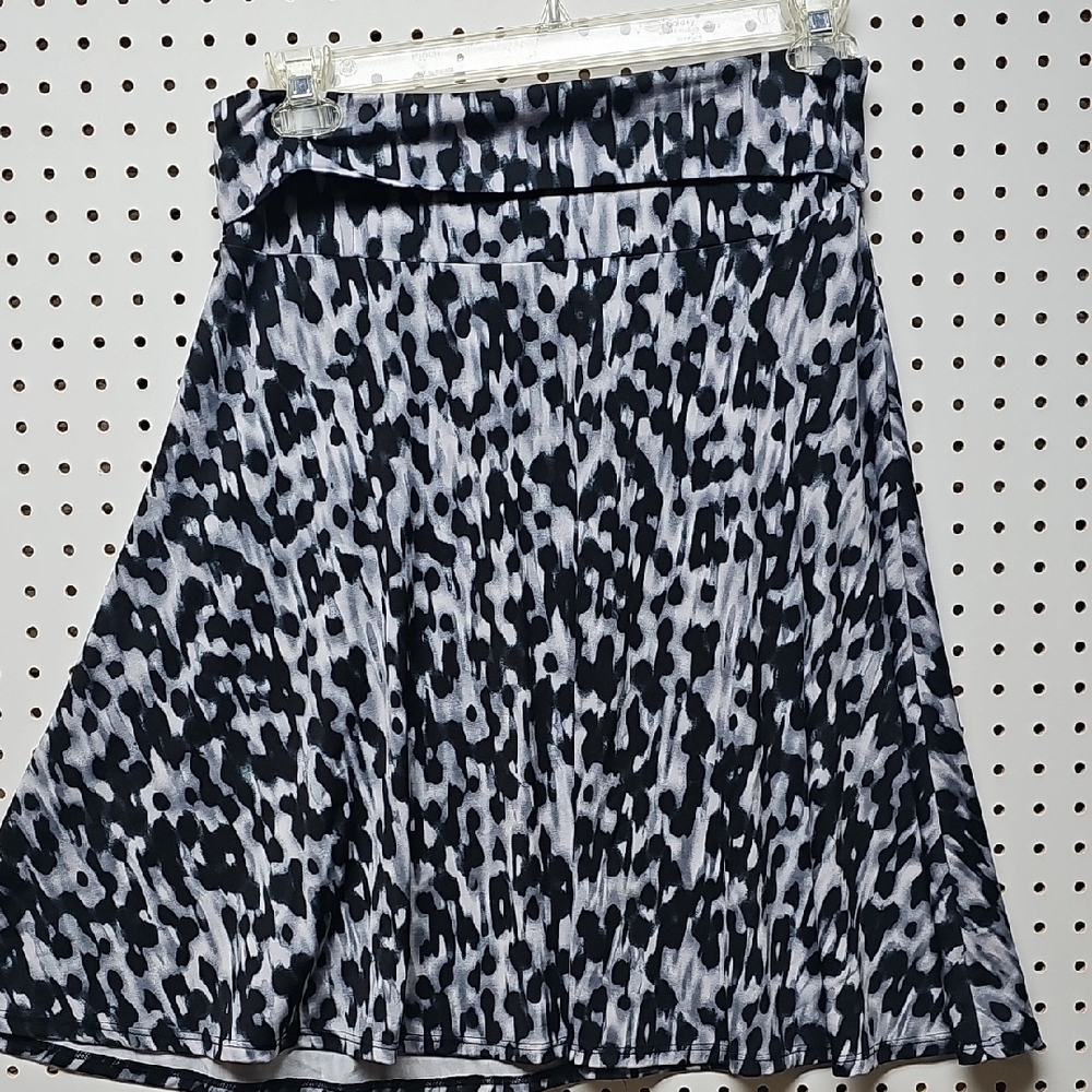Studio 253 Ladies Skirt Sz L Roll Over Waist Stretch